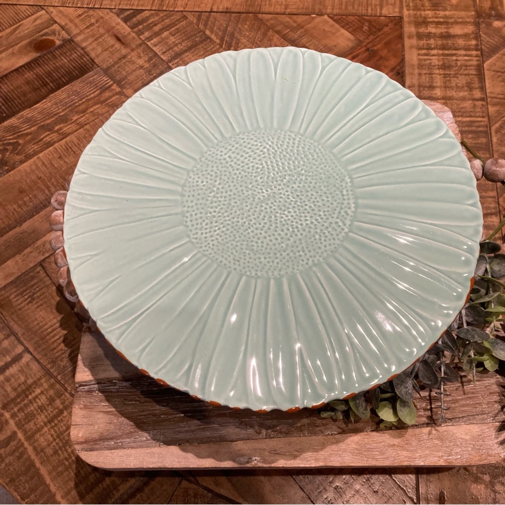 Embossed Floral By Home Essentials Green Mint Cake Stand From Kirkland